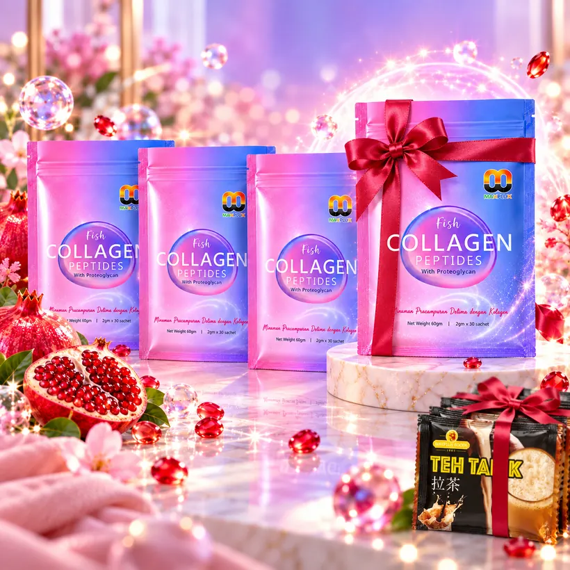 4 pouch Maxplux, satu percuma